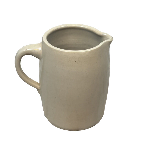 Casey Pottery Marshall Texas 6" Pitcher Pottery Apple Grapes Handmade - Picture 3 of 8